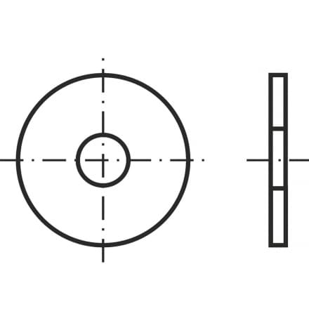 DIN 7349   Шайба подложна за б