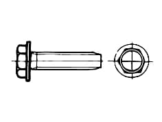 DIN 7500D-SS Hexagon head thre