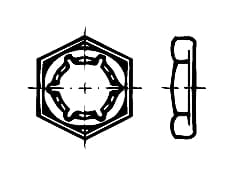 DIN 7967   Гайка осигурителна 