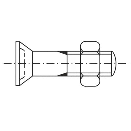 DIN 7969   Болт със скрита гла