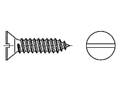 DIN 7972   Винт с плоска скрит