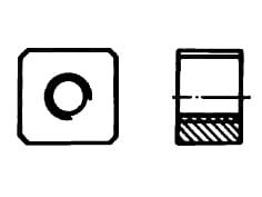 DIN 798   Гайка квадратна за ф