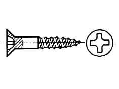 DIN 7997   Cross recessed flat