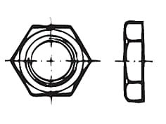 DIN 80705   Small pattern hex 