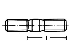 DIN 835   Шпилка с дължина на 