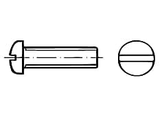 DIN 85-SS   Slotted pan head m