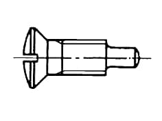DIN 924   Винт лещовидна скрит