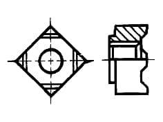 DIN 928   Гайка четиристенна з