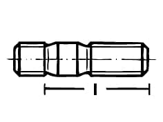 DIN 938-SS   Prezon cu lungime