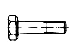 DIN 960   Болт с шестостенна г