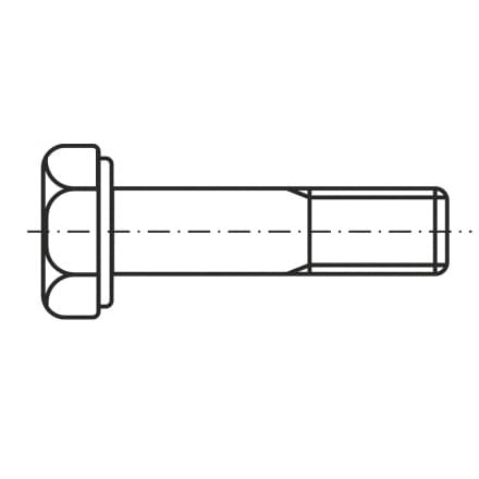 DIN 960   Болт с шестостенна г