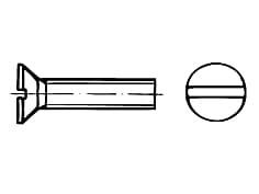 DIN 963-SS   Slotted flat head