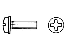 DIN 967   Винт с лещовидна гла