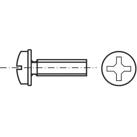 DIN 967   Винт с лещовидна гла