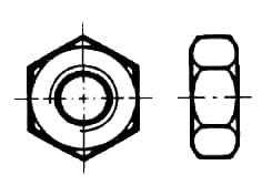 DIN 971   Гайка шестостенна IS
