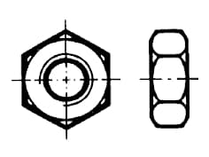 DIN 972   Гайка шестостенна IS