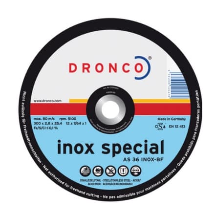 DRON AS36INOX Диск за рязане D