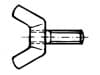 DIN 318   Болт – крилчат, сече