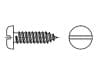 DIN 7971С-SS (BZ) Slotted pan 